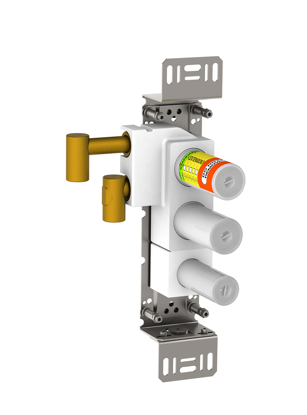5300: Unterputzthermostat mit fester Auslaufmuffe, für senkrechte Montage, Achsabstand 78 mm, Anschluss...