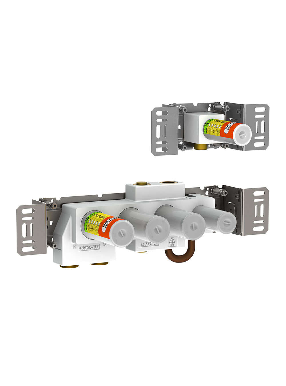 5400N: Unterputzthermostat mit Umschalter für zwei Zwecke, mit einer fest montierten und einer getrennte...